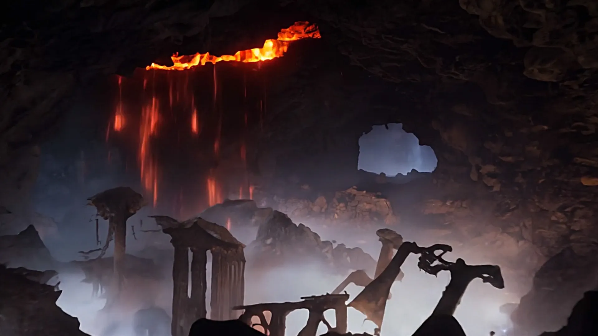 Volcanic Cave Background for Logo and Title Animation